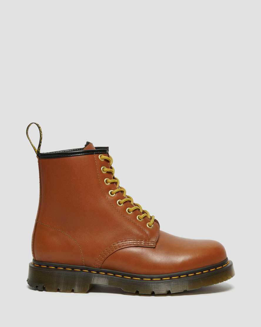 Botas de Invierno Dr Martens 1460 Wintergrip Leather Lace Up Mujer Marrones  España |  35917-NHVE