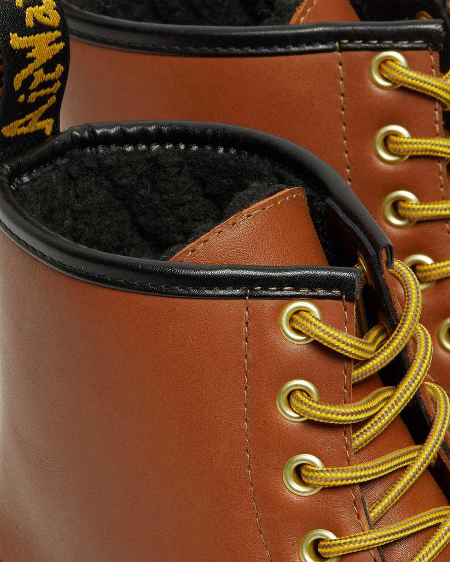 Botas de Invierno Dr Martens 1460 Wintergrip Leather Lace Up Mujer Marrones  España |  35917-NHVE