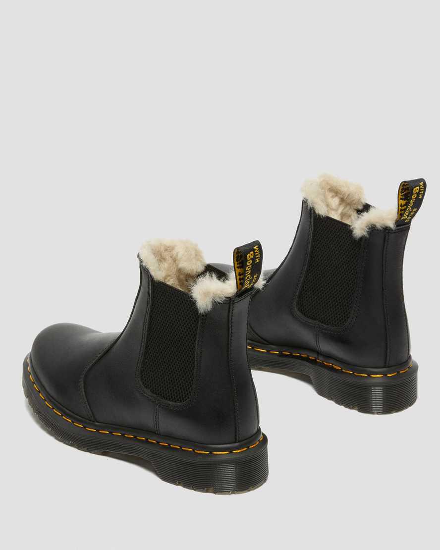 Botas de Invierno Dr Martens 2976 Faux Fur Lined Chelsea Mujer Negras  España |  57042-RGZF