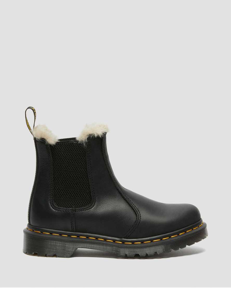 Botas de Invierno Dr Martens 2976 Faux Fur Lined Chelsea Mujer Negras  España |  57042-RGZF