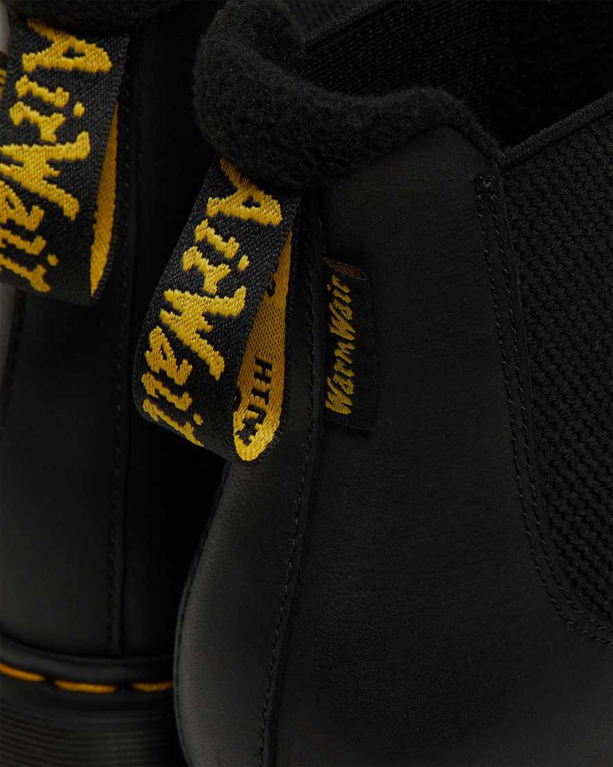 Botas de Invierno Dr Martens 2976 Warmwair Leather Chelsea Hombre Negras  España |  07638-IAFP