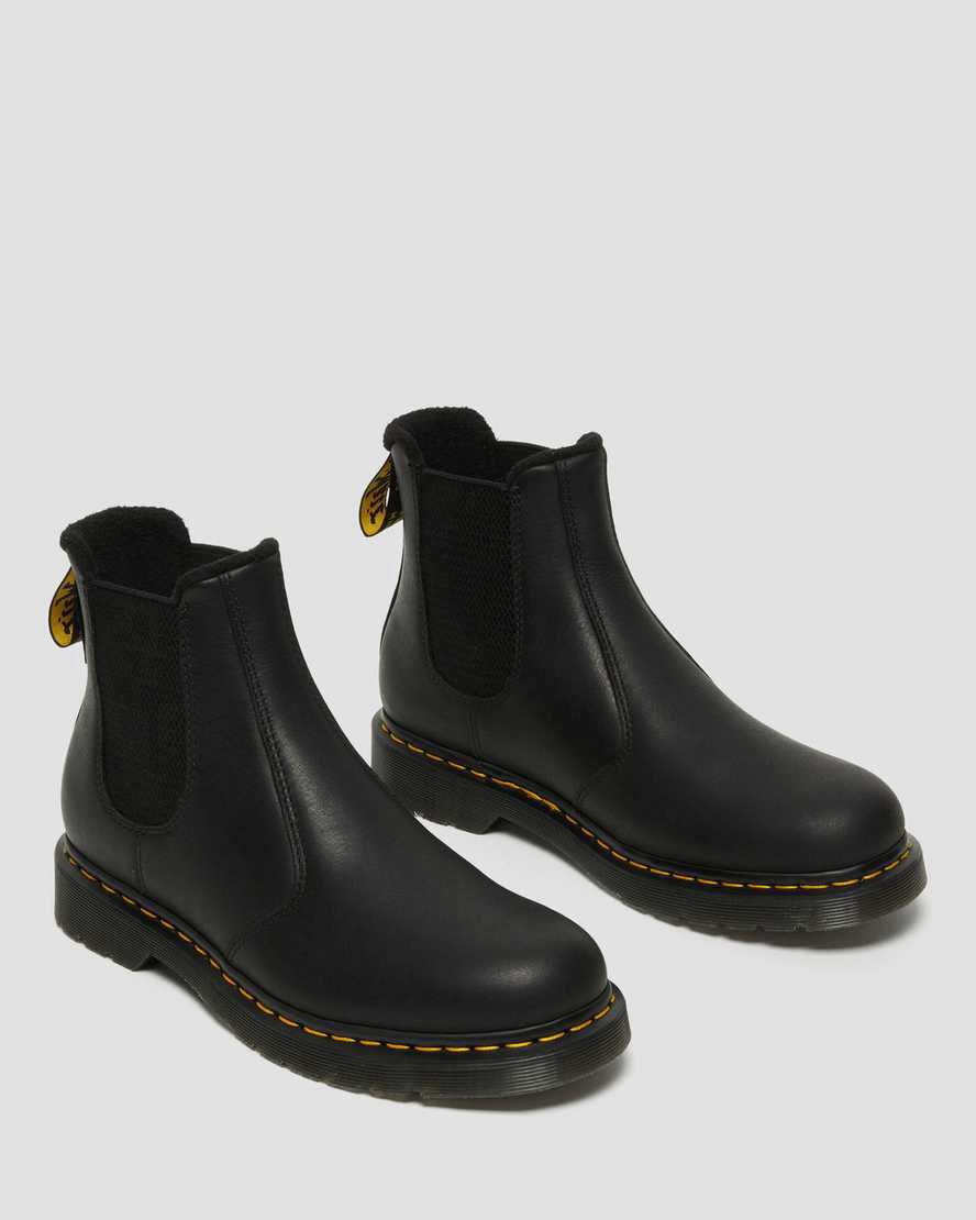 Botas de Invierno Dr Martens 2976 Warmwair Leather Chelsea Hombre Negras  España |  07638-IAFP