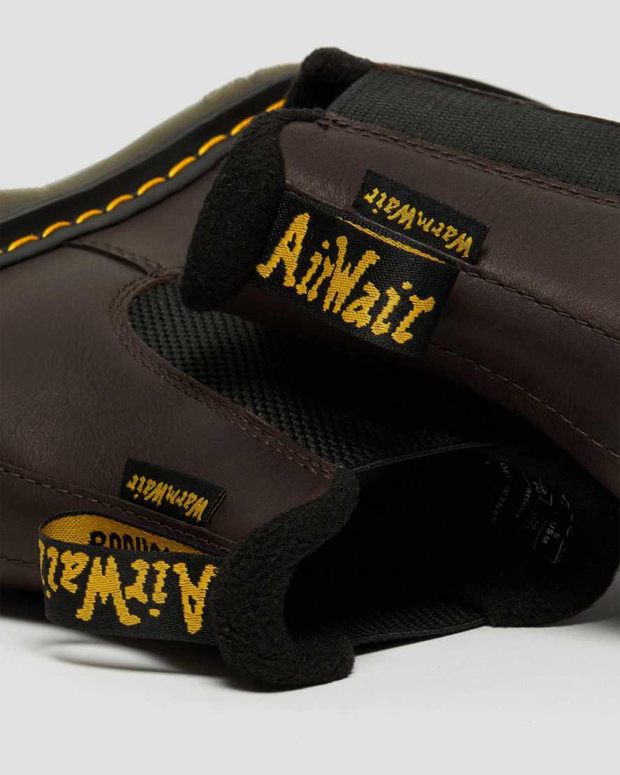 Botas de Invierno Dr Martens 2976 Warmwair Leather Chelsea Mujer Marrones Oscuro  España |  94857-HZJC