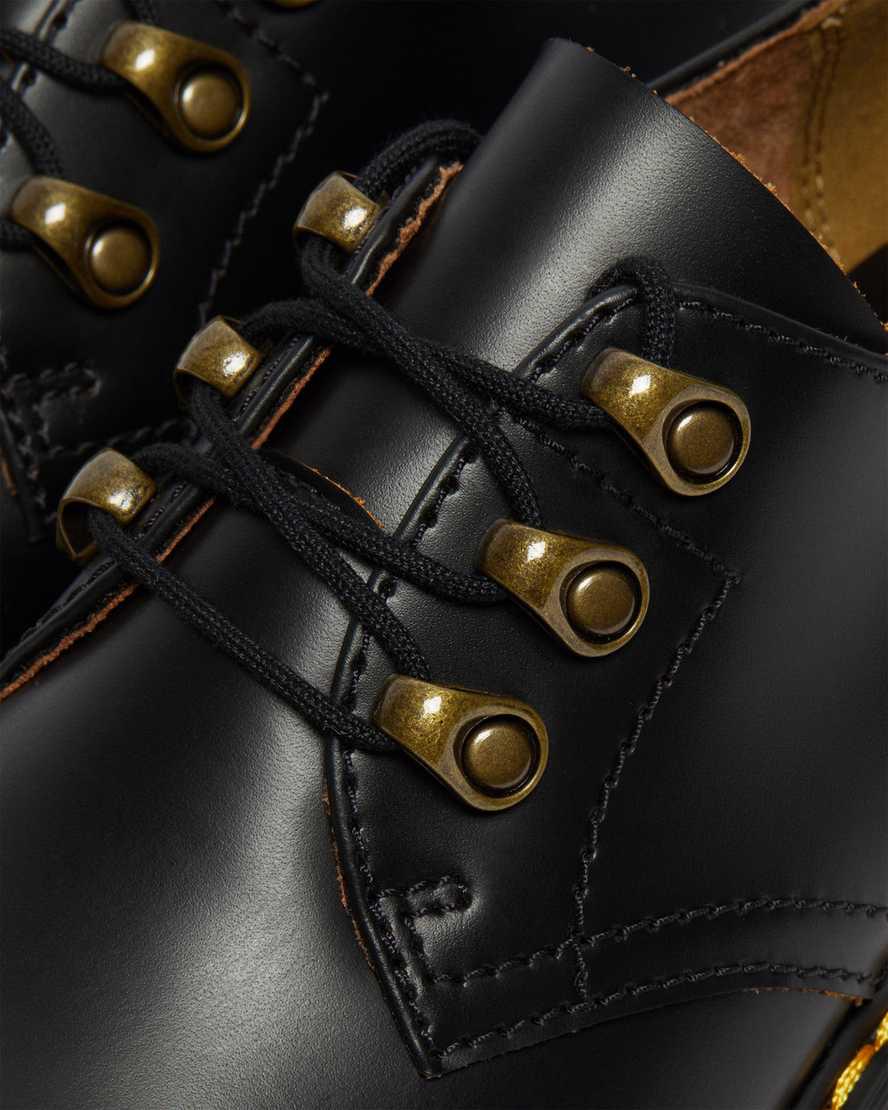 Botas de Tacon Dr Martens Leona Lo Vintage Smooth Leather Mujer Negras  España |  81260-JLGV