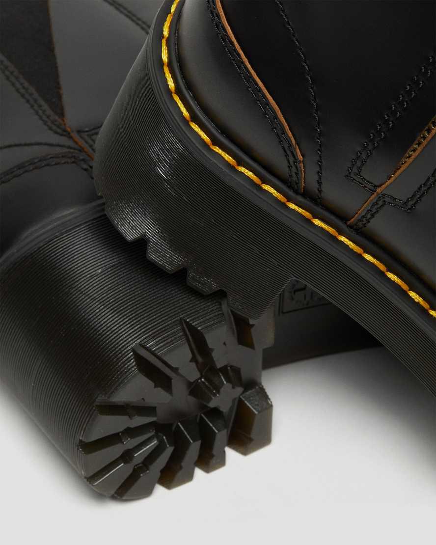 Botas de Tacon Dr Martens Rometty II Vintage Smooth Leather Chelsea Mujer Negras  España |  27986-EFOB
