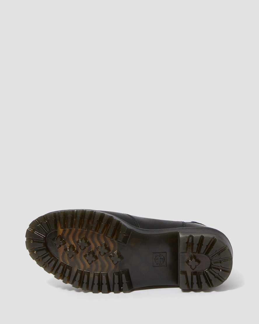 Botas de Tacon Dr Martens Rometty Wyoming Leather Platform Chelsea Mujer Negras  España |  12470-QXYH