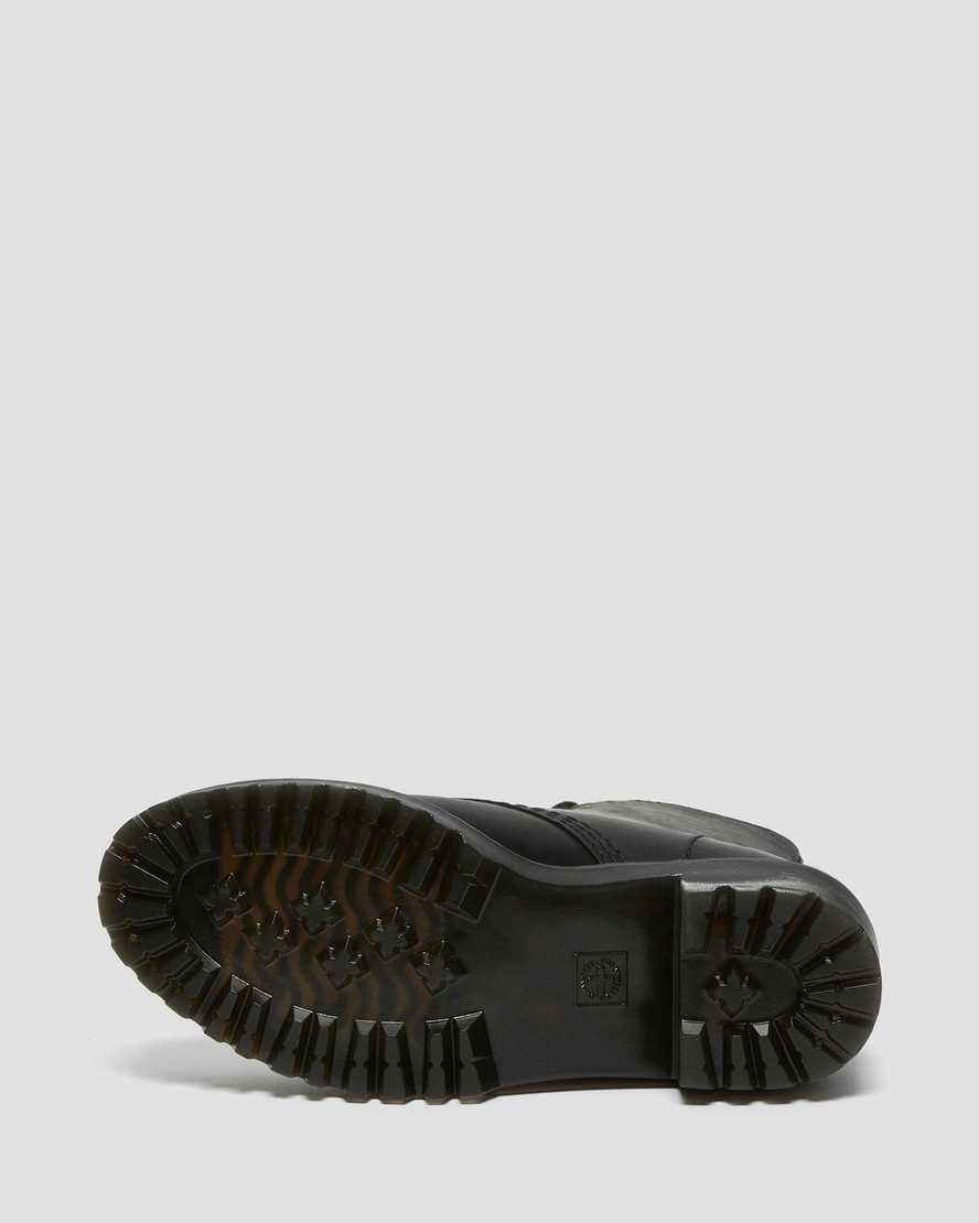 Botas de Tacon Dr Martens Shriver Hi Wyoming Leather Mujer Negras  España |  98357-AJWZ