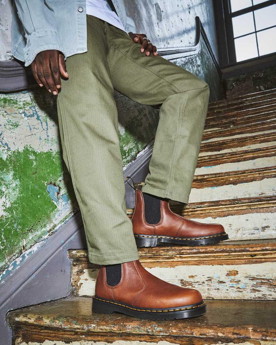 Botines Chelsea Dr Martens 2976 Ambassador Leather Hombre Marrones  España |  23458-XUGK