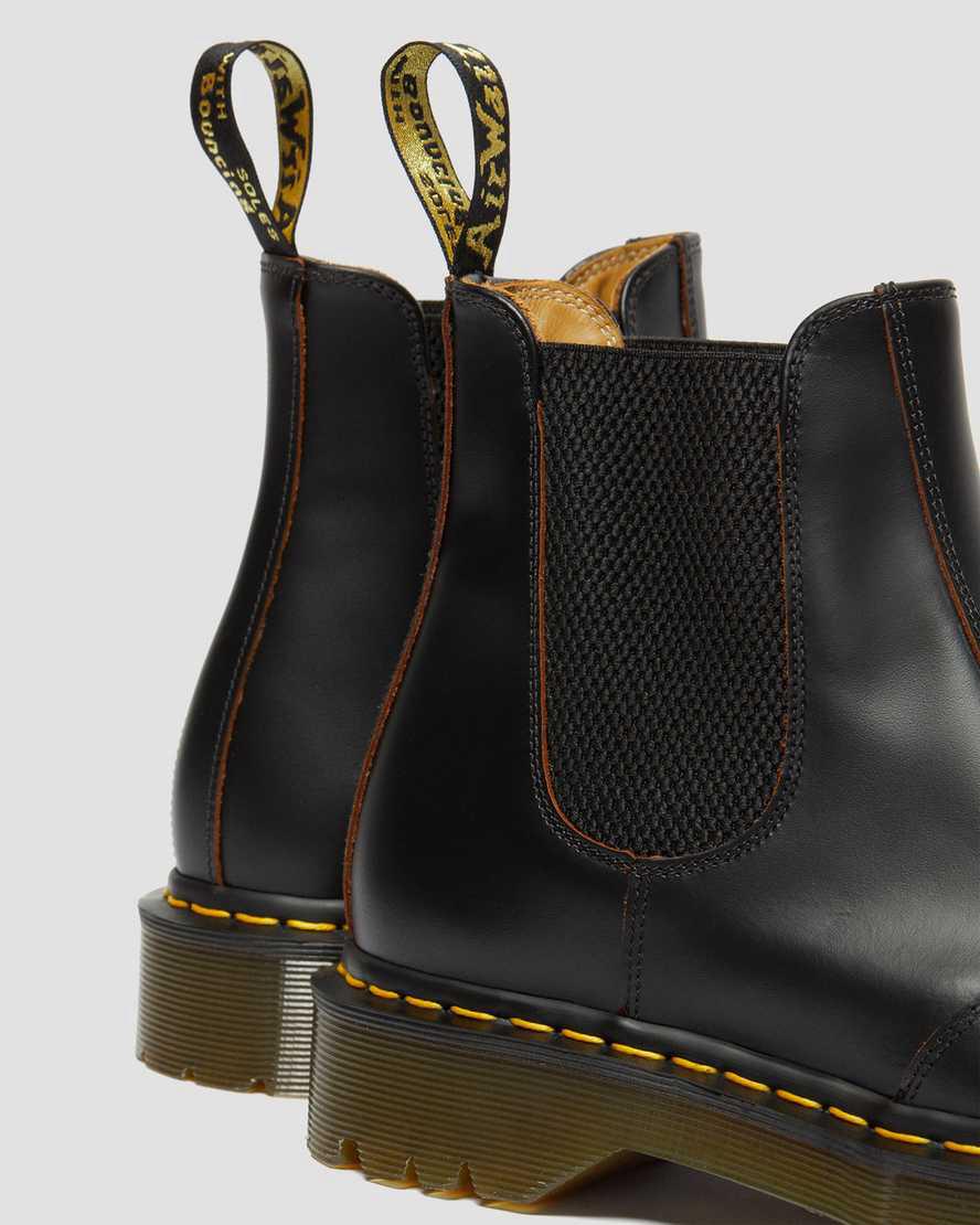 Botines Chelsea Dr Martens 2976 Bex Made in England Toe Cap Hombre Negras  España |  74936-QRFM