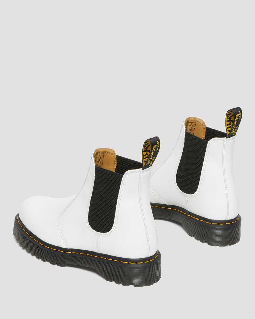 Botines Chelsea Dr Martens 2976 Bex Smooth Leather Mujer Blancas  España |  62539-DNPI