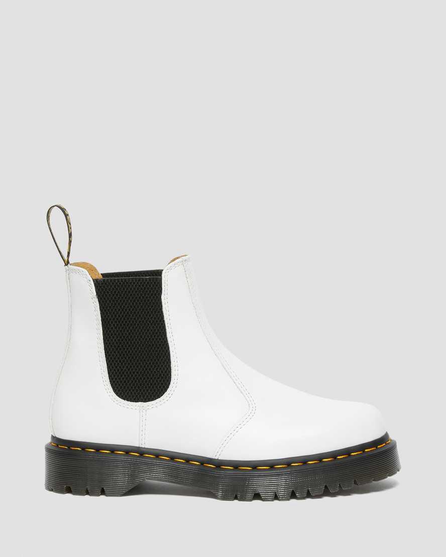 Botines Chelsea Dr Martens 2976 Bex Smooth Leather Mujer Blancas  España |  62539-DNPI