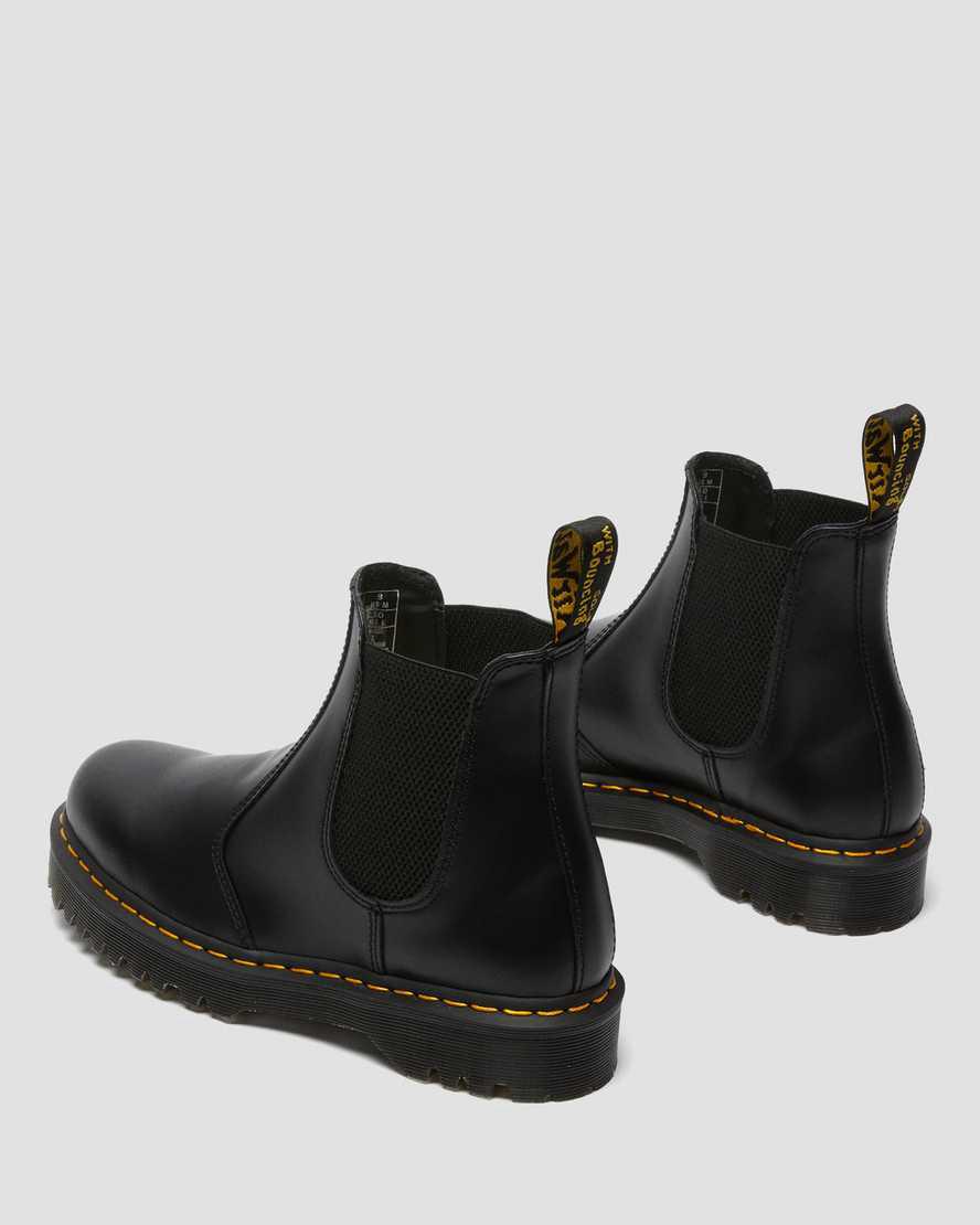 Botines Chelsea Dr Martens 2976 Bex Smooth Leather Mujer Negras  España |  65804-BLFN
