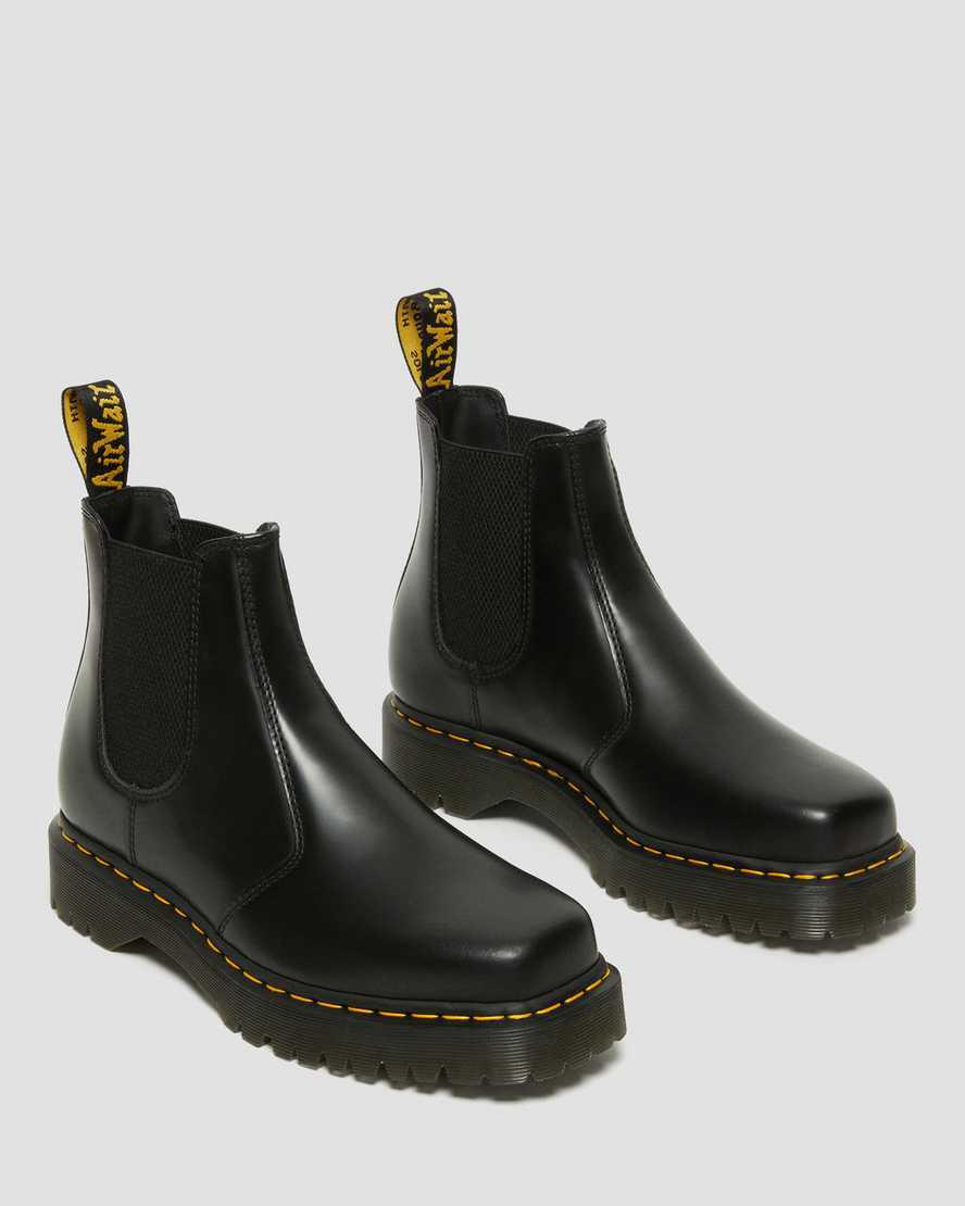 Botines Chelsea Dr Martens 2976 Bex Squared Toe Leather Hombre Negras  España |  83274-GQHA