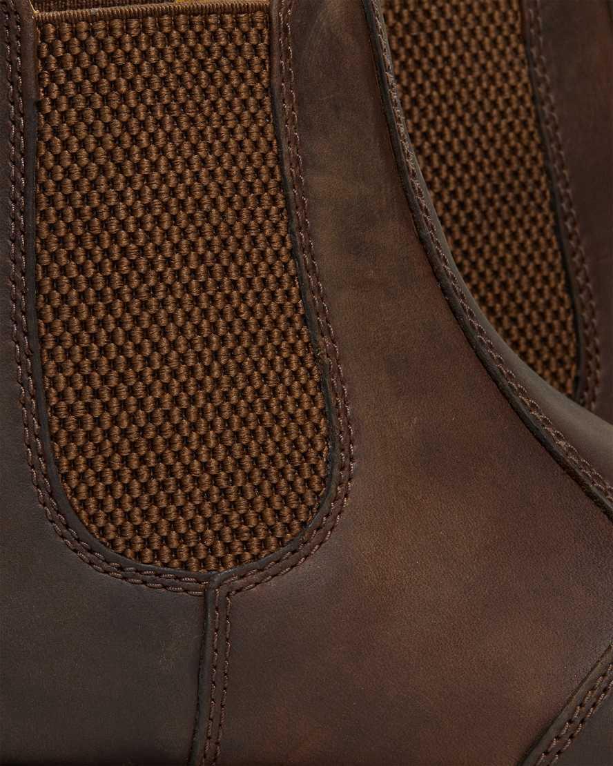 Botines Chelsea Dr Martens 2976 Crazy Horse Leather Mujer Marrones  España |  28790-USBV