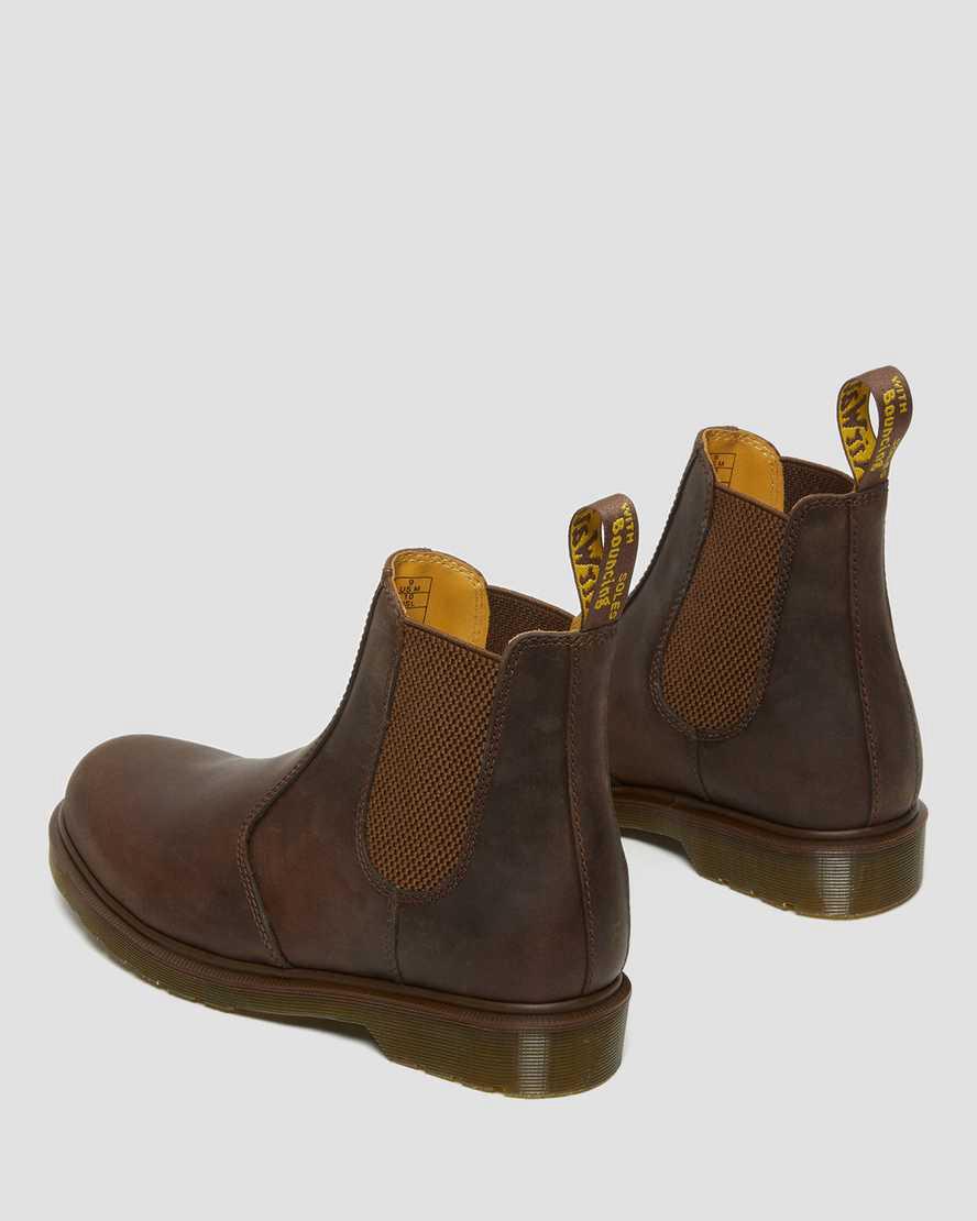 Botines Chelsea Dr Martens 2976 Crazy Horse Leather Mujer Marrones  España |  28790-USBV