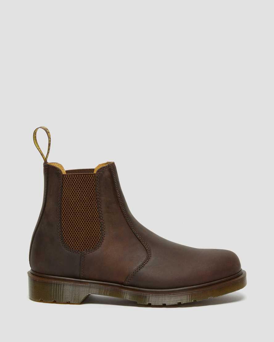 Botines Chelsea Dr Martens 2976 Crazy Horse Leather Mujer Marrones  España |  28790-USBV
