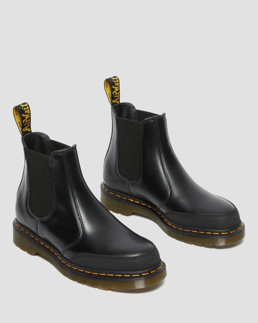 Botines Chelsea Dr Martens 2976 Guard Panel Leather Mujer Black/Dual Original  España |  40381-AJDE