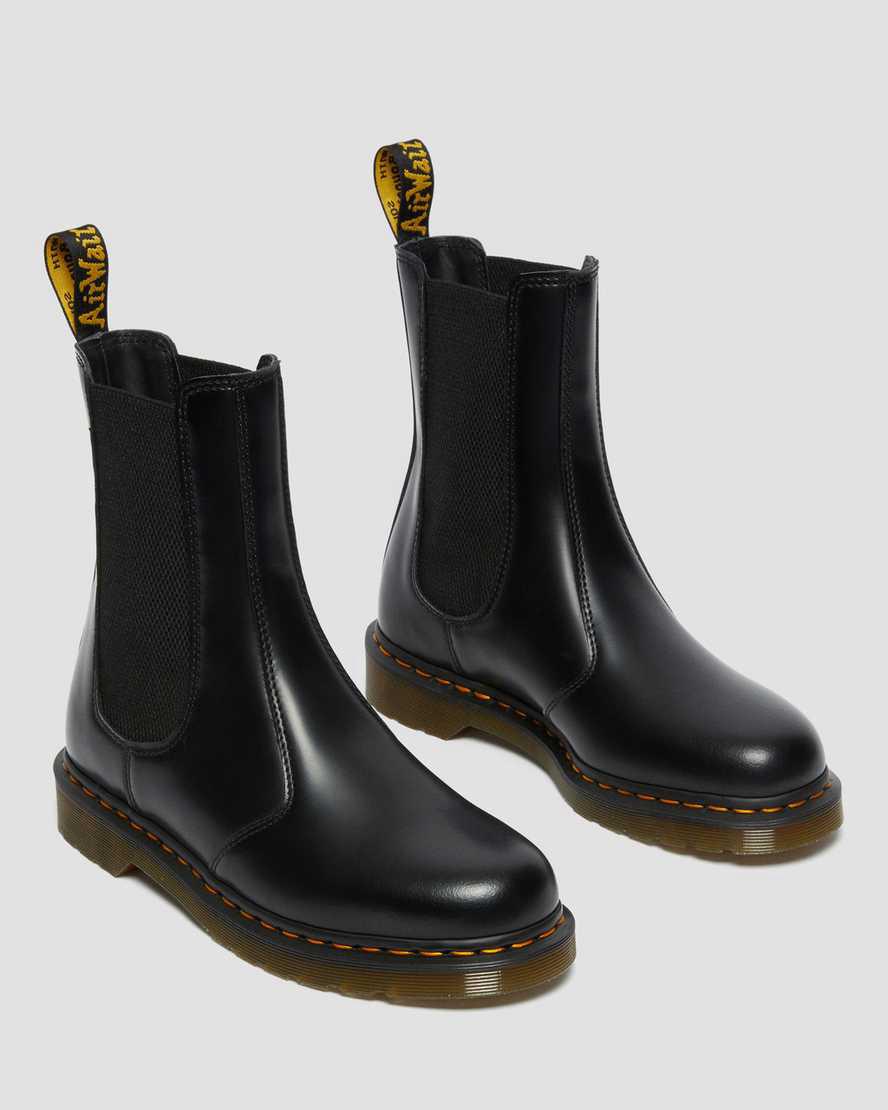 Botines Chelsea Dr Martens 2976 Hi Smooth Leather Hombre Negras  España |  81053-HCGO