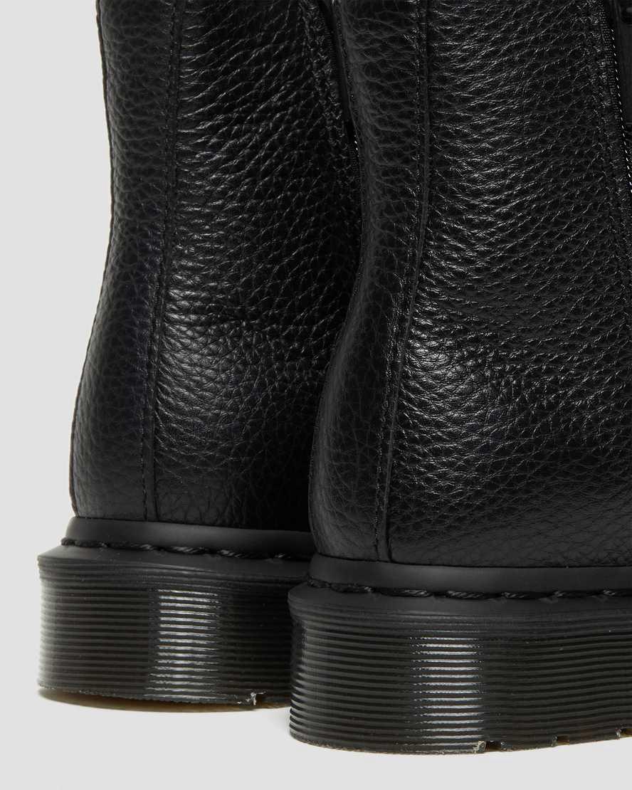Botines Chelsea Dr Martens 2976 Leather Zipper Mujer Negras  España |  40137-DCNB