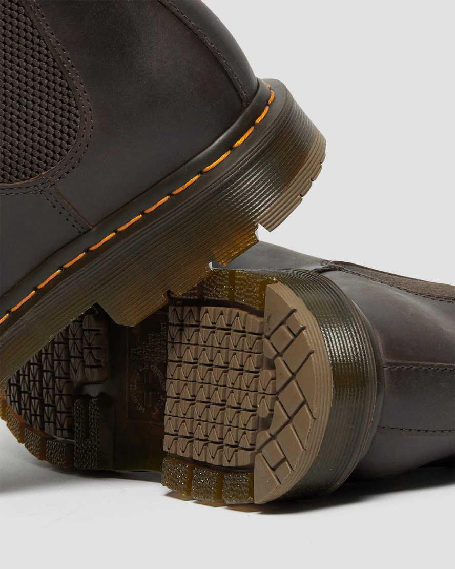 Botines Chelsea Dr Martens 2976 Slip Resistant Leather Mujer Marrones Oscuro  España |  29570-AKCG
