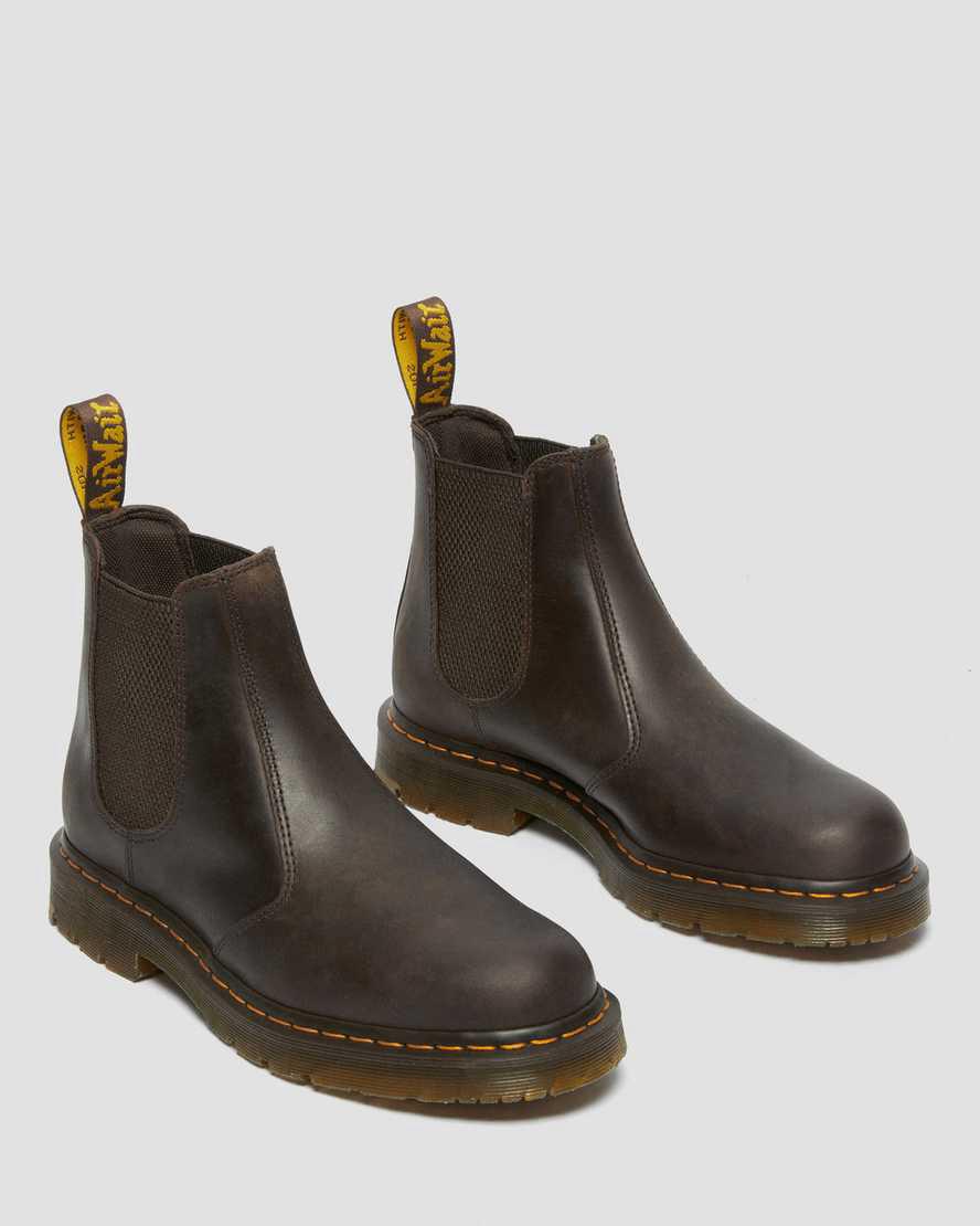 Botines Chelsea Dr Martens 2976 Slip Resistant Leather Mujer Marrones Oscuro  España |  29570-AKCG