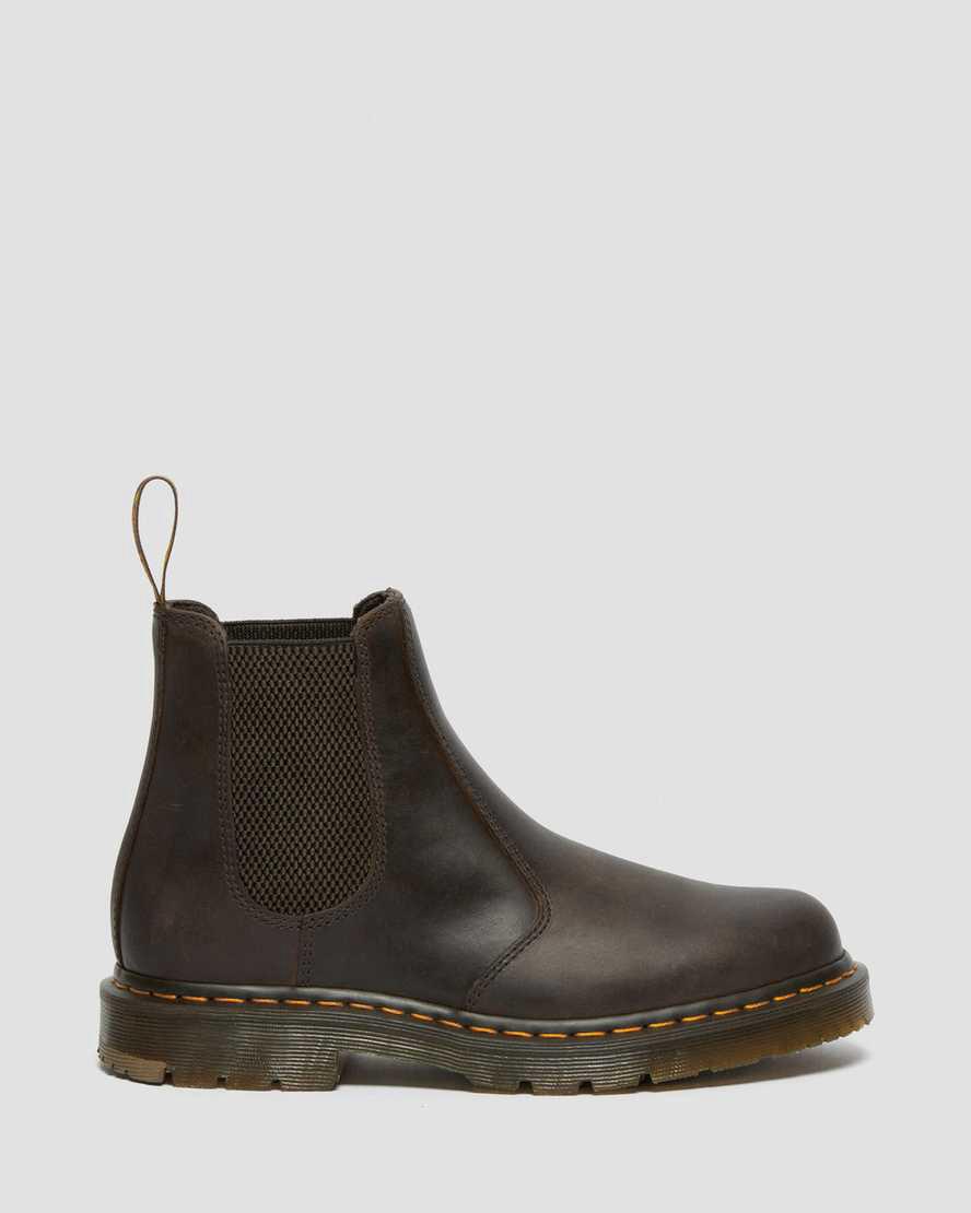 Botines Chelsea Dr Martens 2976 Slip Resistant Leather Mujer Marrones Oscuro  España |  29570-AKCG