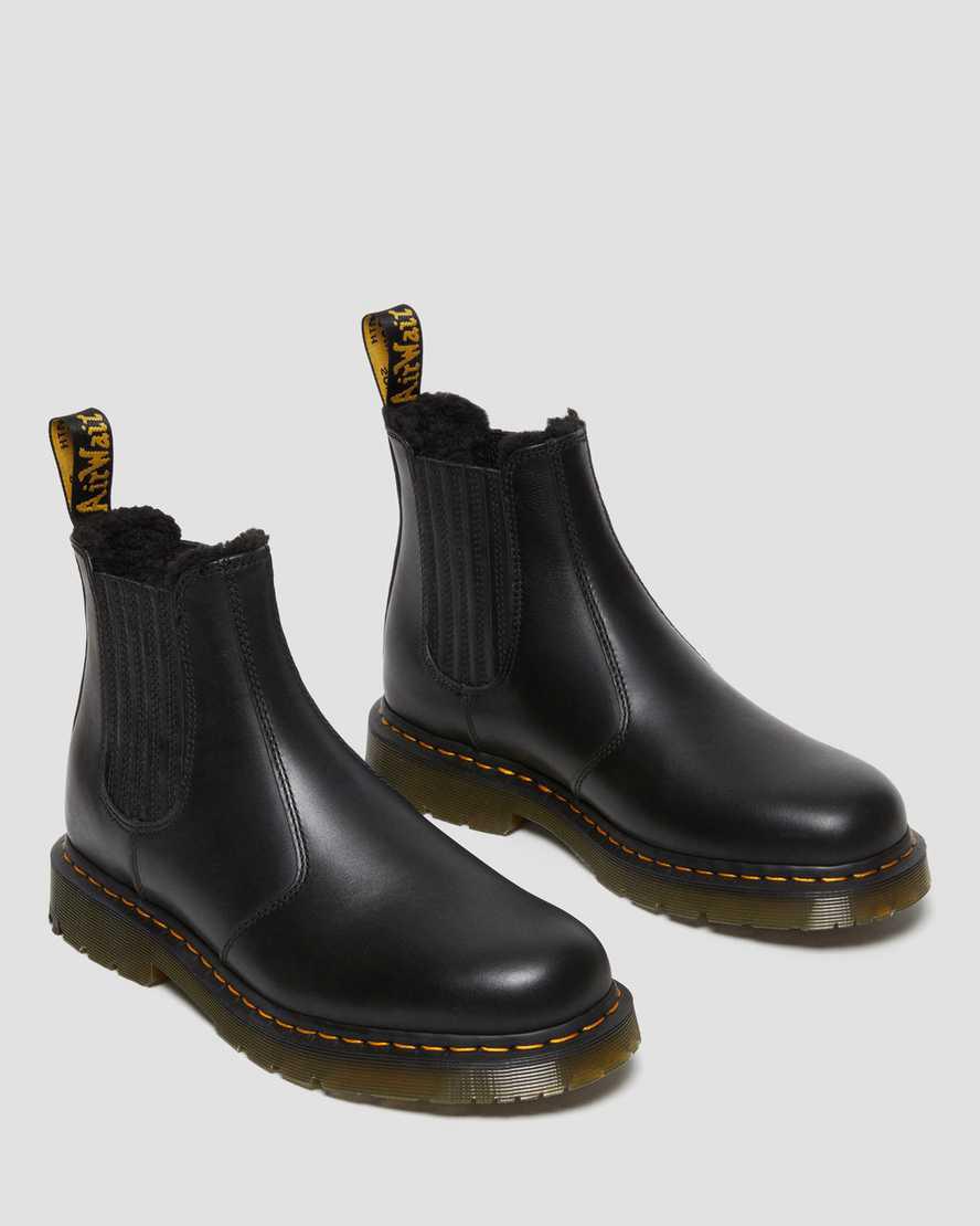 Botines Chelsea Dr Martens 2976 Wintergrip Leather Mujer Negras  España |  46102-XMNZ