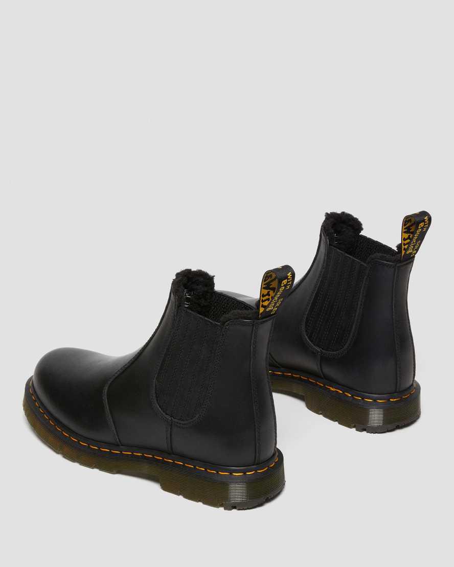 Botines Chelsea Dr Martens 2976 Wintergrip Leather Mujer Negras  España |  46102-XMNZ