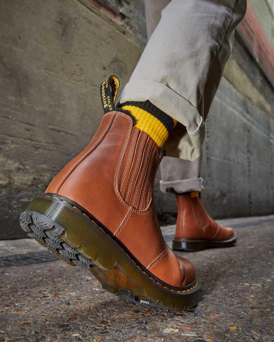 Botines Chelsea Dr Martens 2976 Wintergrip Leather Hombre Marrones  España |  61709-RSQH