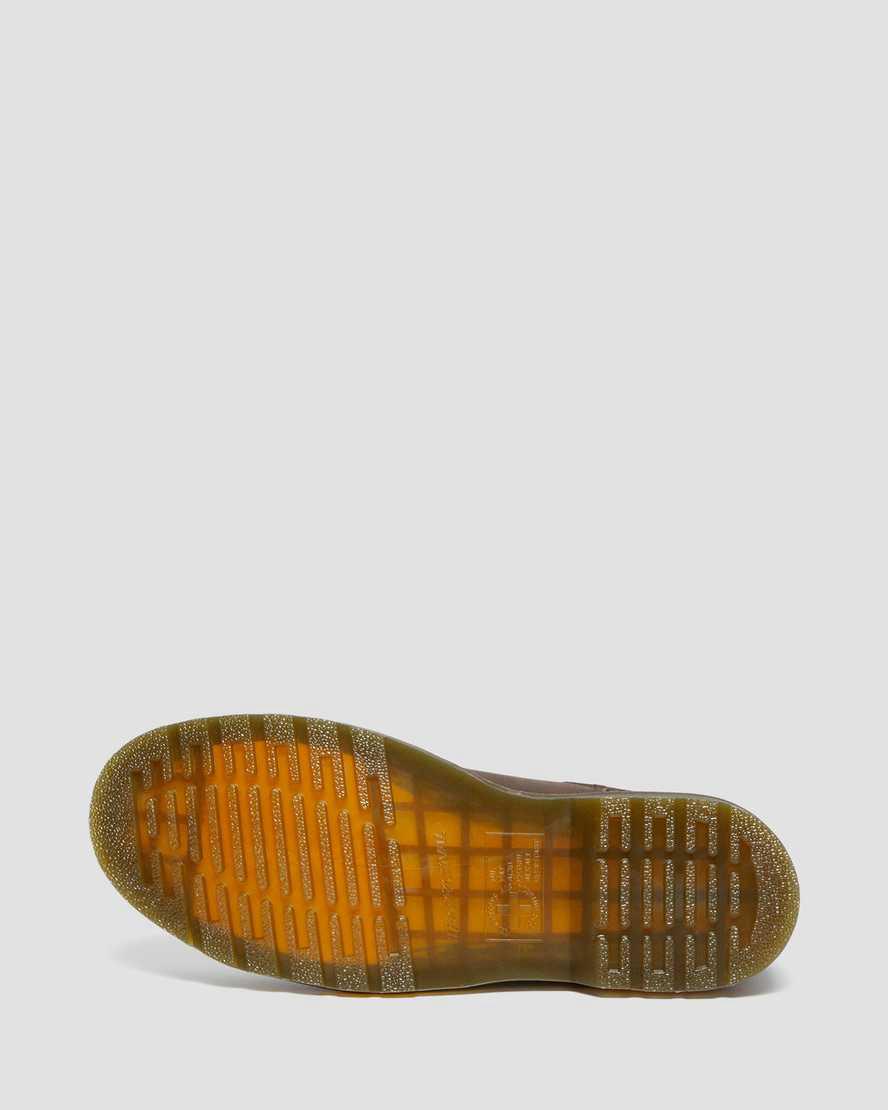 Botines Chelsea Dr Martens 2976 Yellow Stitch Crazy Horse Leather Hombre Marrones Oscuro  España |  25816-DGLE