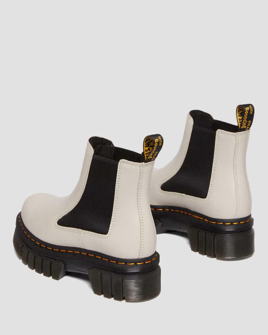 Botines Chelsea Dr Martens Audrick Nappa Leather Platform Hombre Gris  España |  38259-NYTU