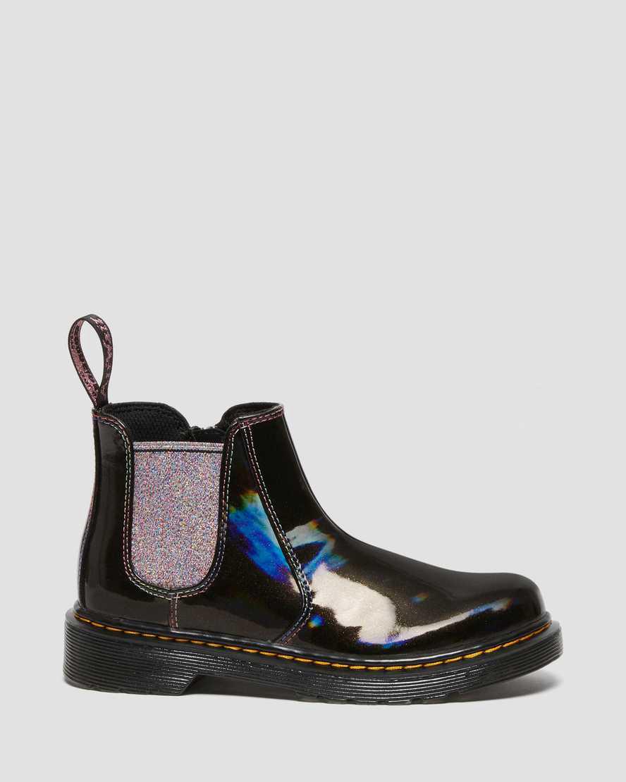 Botines Chelsea Dr Martens Junior 2976 Sparkle Rays Niños Negras  España |  60153-PTLC