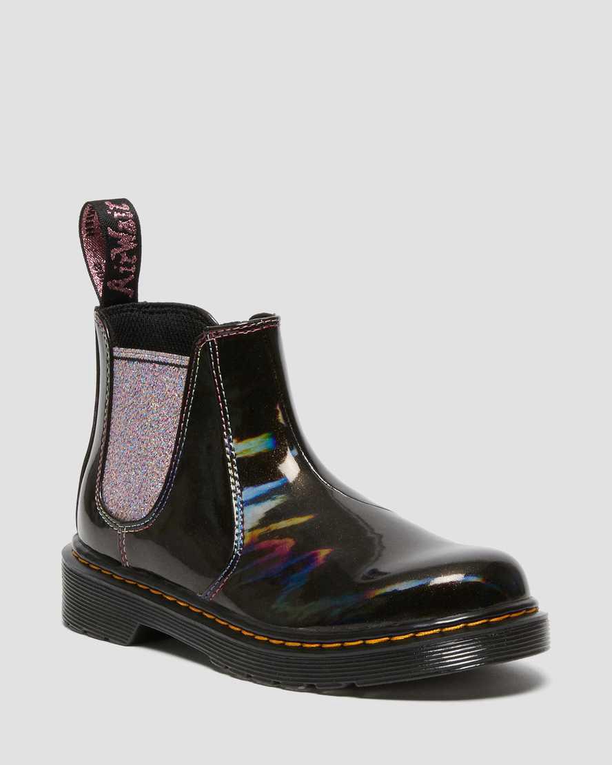 Botines Chelsea Dr Martens Junior 2976 Sparkle Rays Niños Negras  España |  60153-PTLC