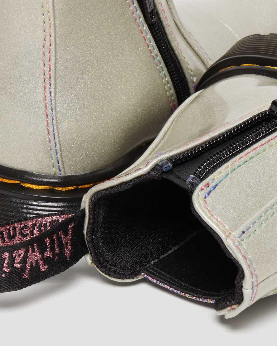 Botines Chelsea Dr Martens Toddler 2976 Sparkle Rays Niños Plateadas  España |  12796-HPFM