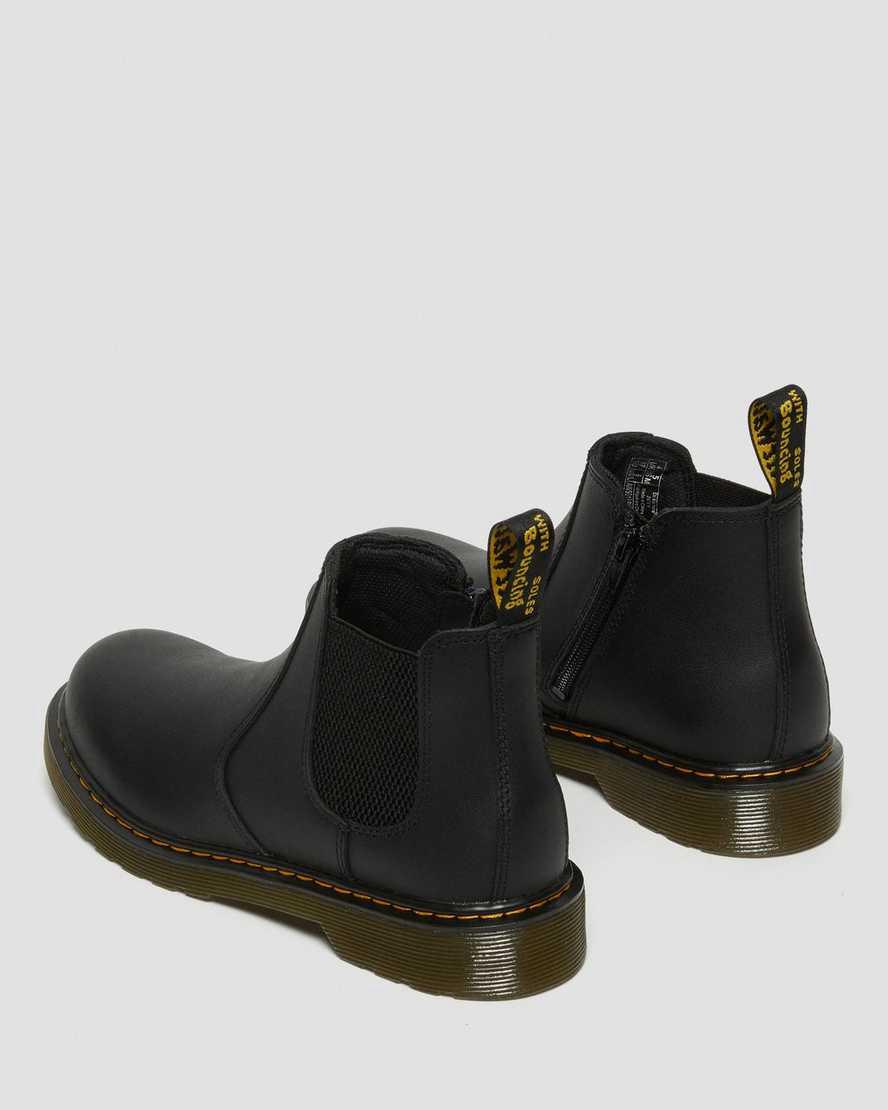 Botines Chelsea Dr Martens Youth 2976 Softy T Leather Niños Negras  España |  59124-ESYH