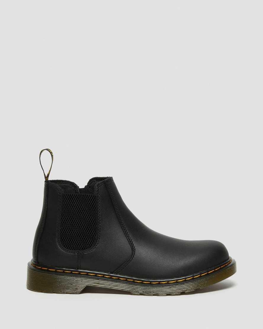 Botines Chelsea Dr Martens Youth 2976 Softy T Leather Niños Negras  España |  59124-ESYH