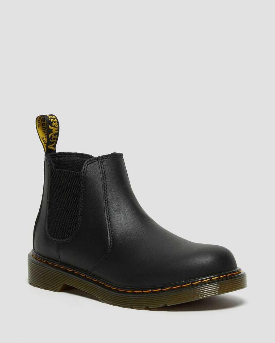 Botines Chelsea Dr Martens Youth 2976 Softy T Leather Niños Negras  España |  59124-ESYH