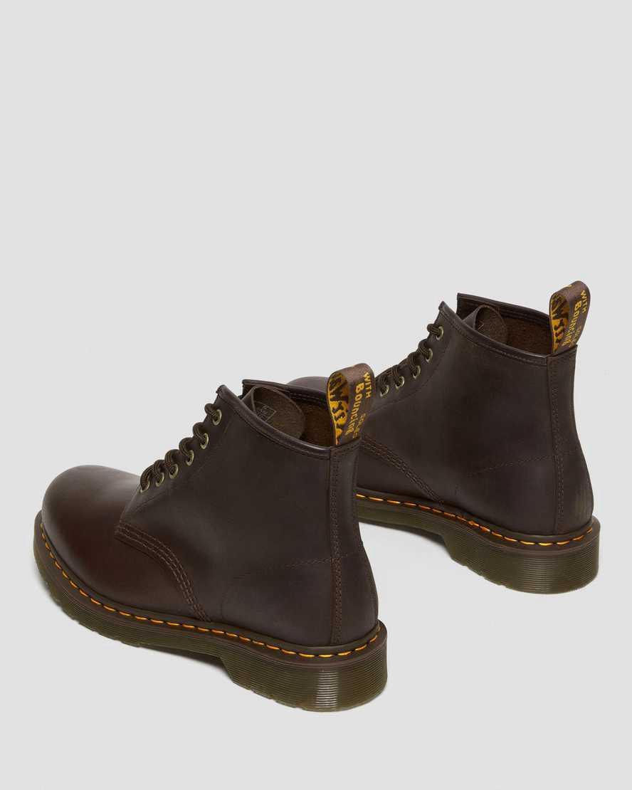 Botines Dr Martens 101 Crazy Horse Leather Mujer Marrones Oscuro  España |  13279-XVZW