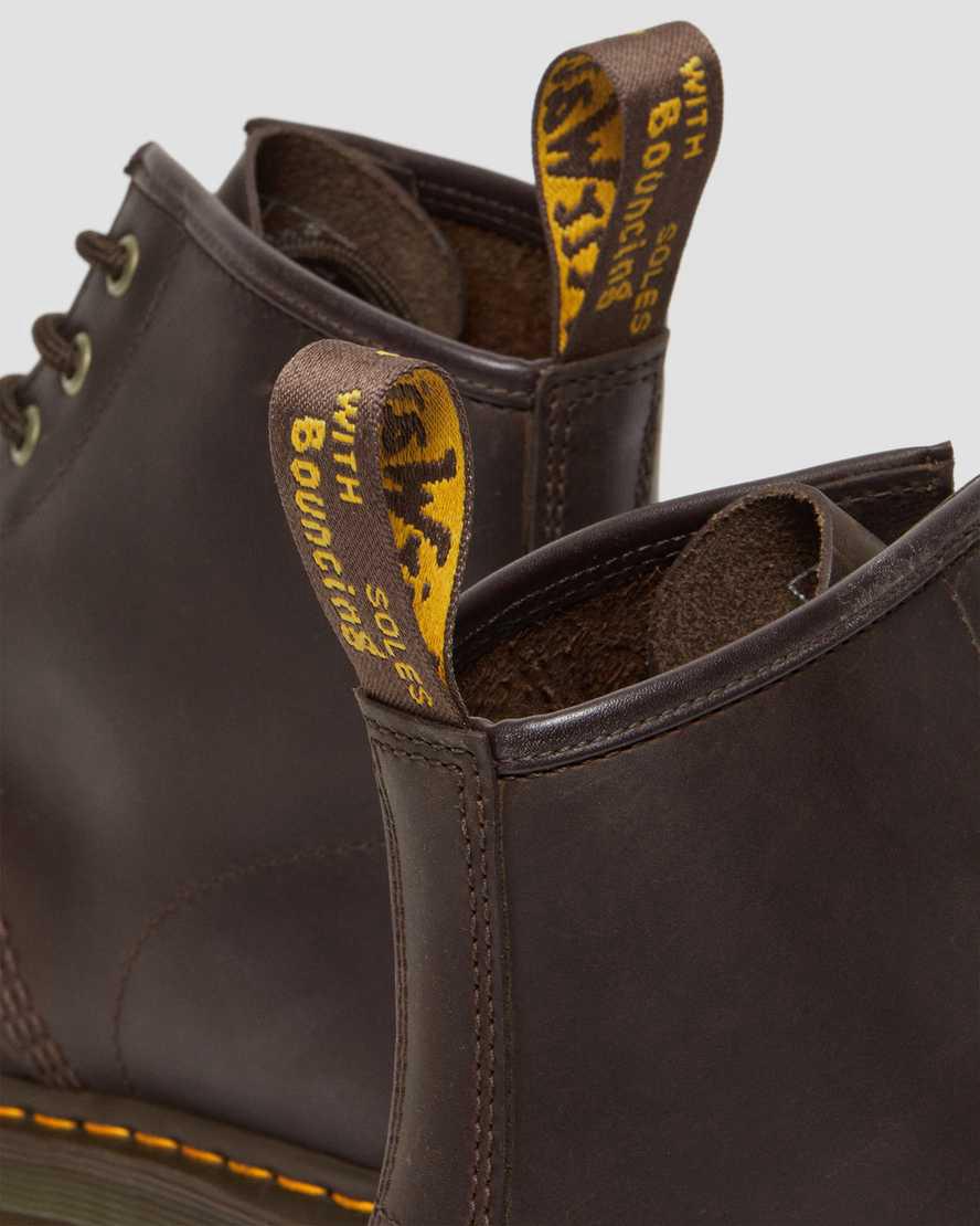 Botines Dr Martens 101 Crazy Horse Leather Mujer Marrones Oscuro  España |  13279-XVZW