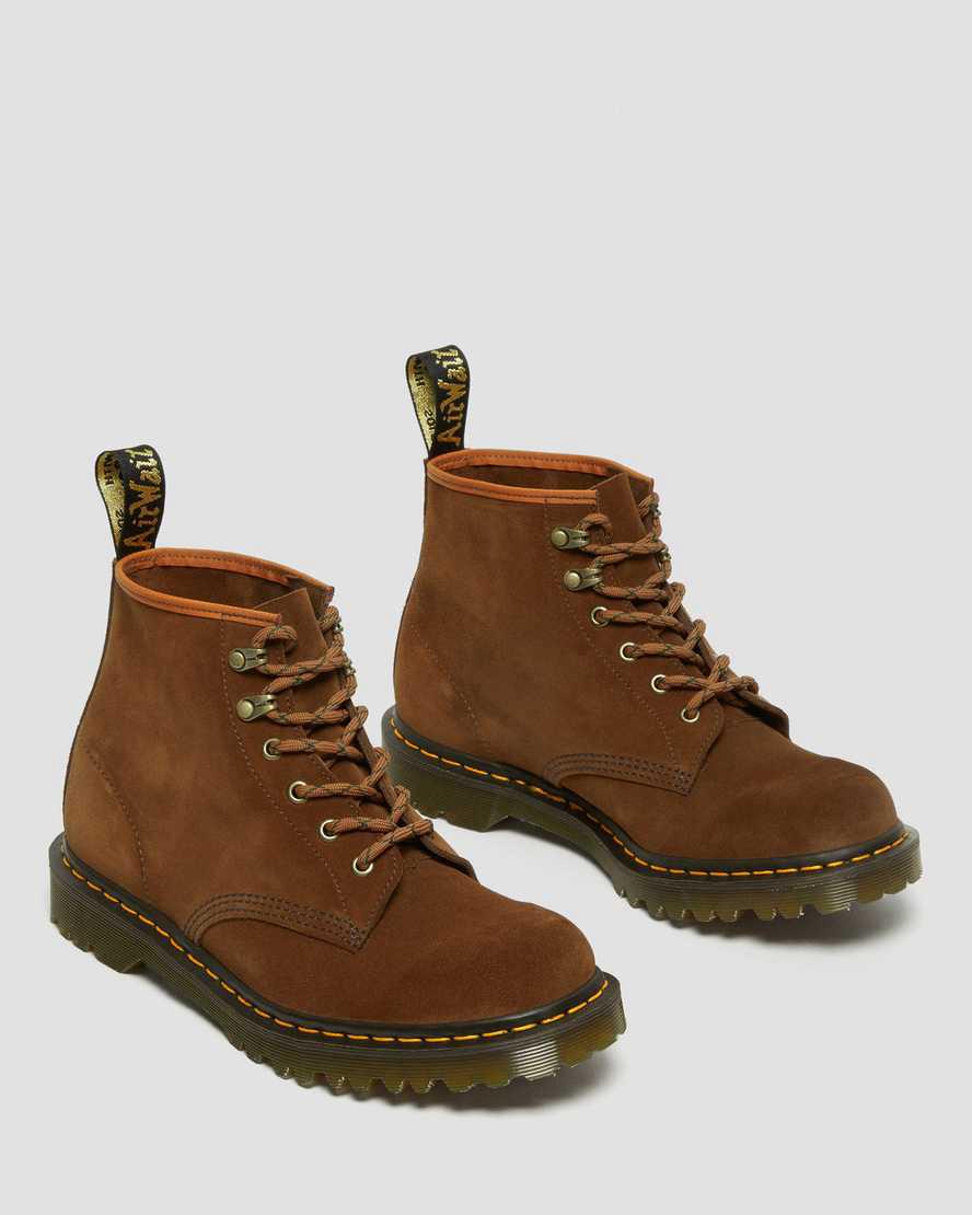 Botines Dr Martens 101 Made in England Ben Suede Mujer Marrones  España |  20148-NVGO