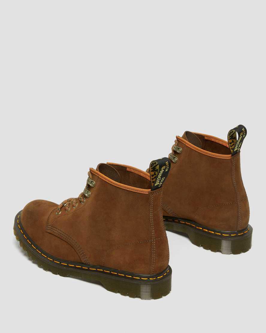 Botines Dr Martens 101 Made in England Ben Suede Mujer Marrones  España |  20148-NVGO