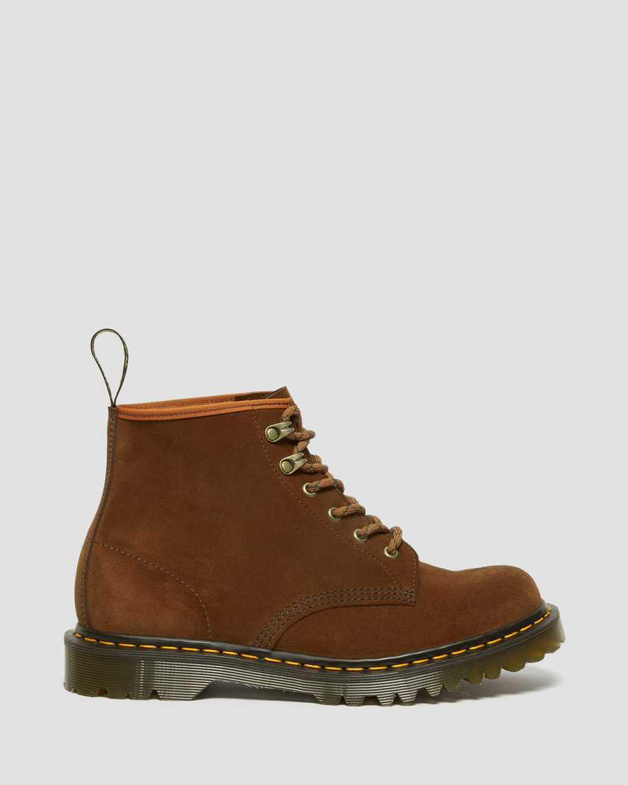 Botines Dr Martens 101 Made in England Ben Suede Mujer Marrones  España |  20148-NVGO