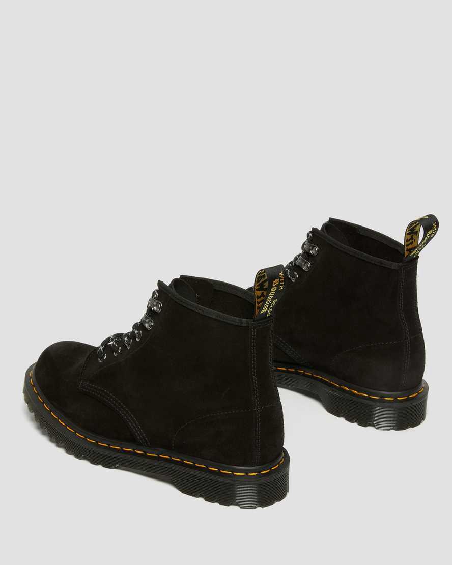 Botines Dr Martens 101 Made in England Ben Suede Mujer Negras  España |  35164-ZQMK