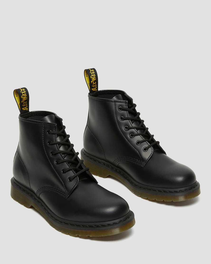 Botines Dr Martens 101 Smooth Leather Mujer Negras  España |  71450-ZEIJ