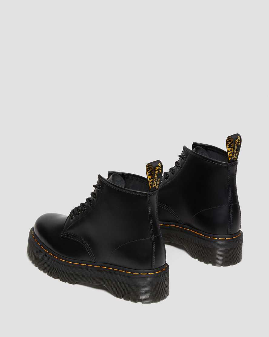 Botines Dr Martens 101 Smooth Leather Platform Hombre Negras  España |  09715-ANQY