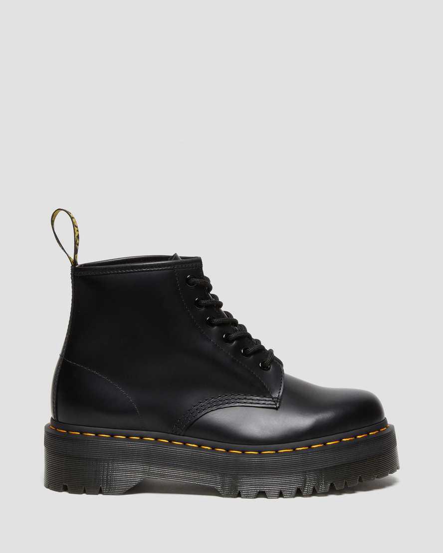 Botines Dr Martens 101 Smooth Leather Platform Hombre Negras  España |  09715-ANQY