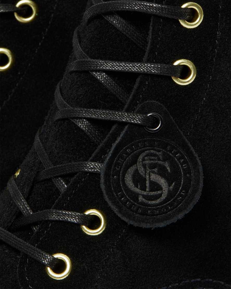 Botines Dr Martens 101 Suede Mujer Negras  España |  90625-HWDA