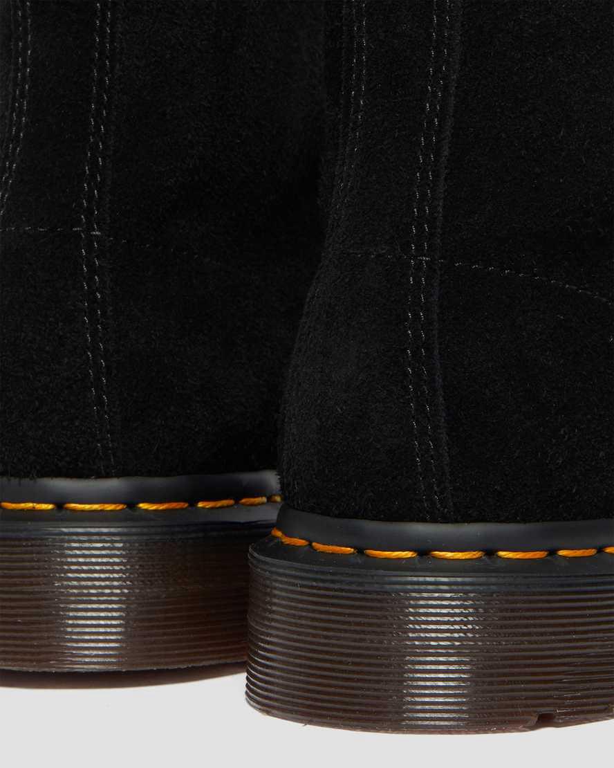 Botines Dr Martens 101 Suede Mujer Negras  España |  90625-HWDA