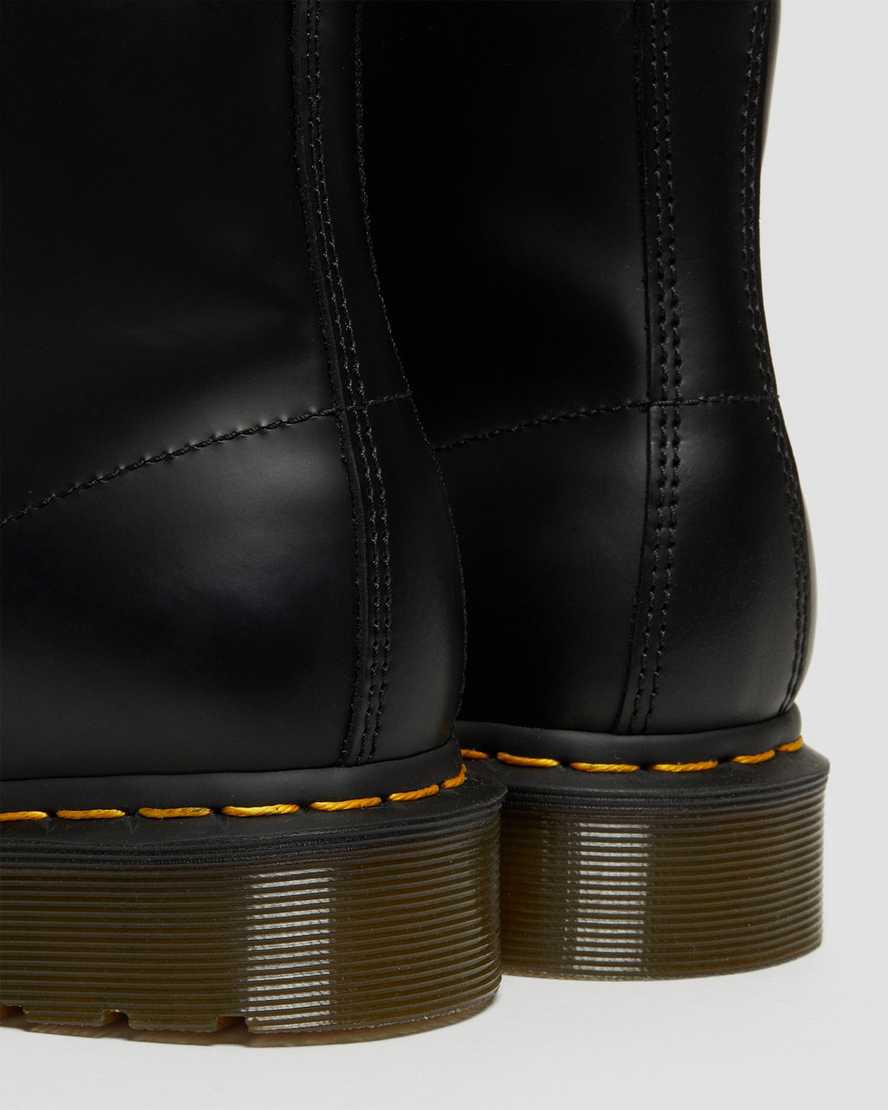 Botines Dr Martens 101 Yellow Stitch Smooth Leather Hombre Negras  España |  73165-YMRP