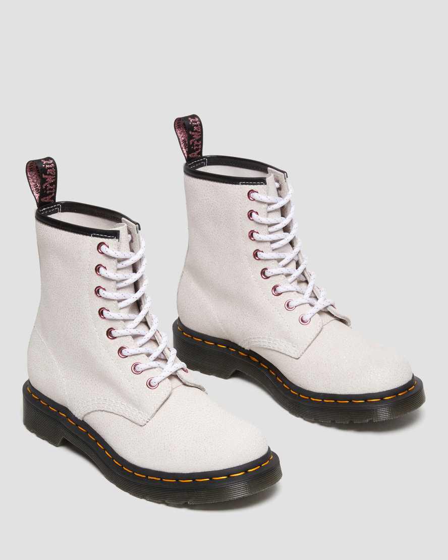 Botines Dr Martens 1460 Bejeweled Lace Up Mujer Blancas  España |  73260-XPKJ